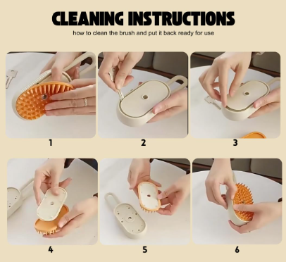 Miniatura 2 de Cepillo para mascotas con manija x2